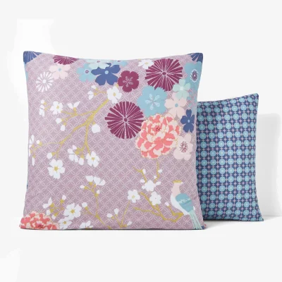 La Redoute Miss China Exotic Floral 100% Cotton Pillowcase
