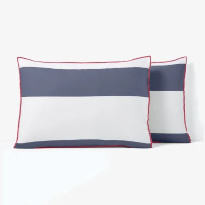 La Redoute Yacht Striped 100% Cotton Pillowcase