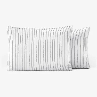 La Redoute Monille Striped 100% Washed Cotton Pillowcase