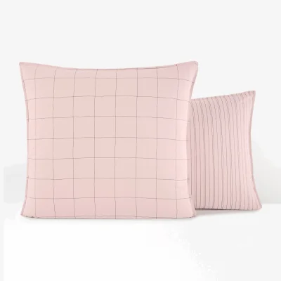 La Redoute Monille Graphic 100% Washed Cotton Pillowcase