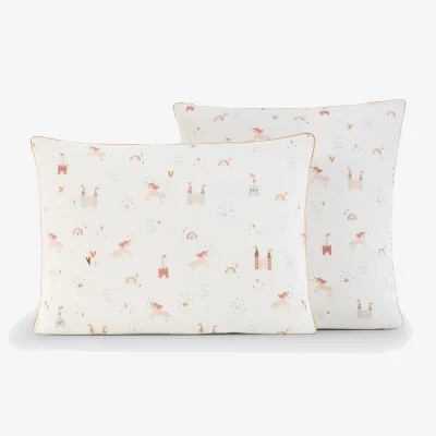 La Redoute Unicorn Castle 100% Cotton Pillowcase