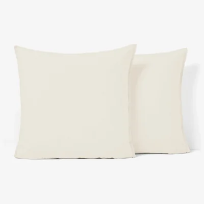 La Redoute Scenario Plain 100% Cotton Percale 200 Thread Count Pillowcase