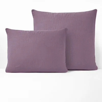 La Redoute Kumla Plain Cotton Muslin Pillowcase