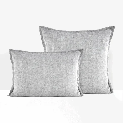 La Redoute Linot Plain 100% Washed Linen Pillowcase