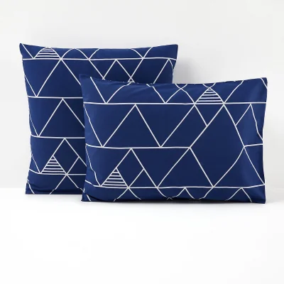 La Redoute Odin Geometric Cotton Pillowcase