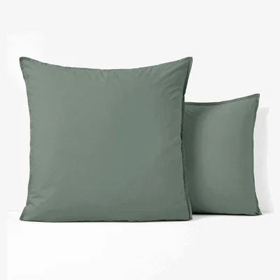 La Redoute Plain Organic Cotton Percale 200 Thread Count Pillowcase