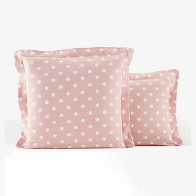 La Redoute Clarisse Polka Dot 100% Cotton Flannel Pillowcase