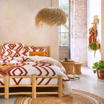 La Redoute Madiba Tufted 100% Cotton Pillowcase