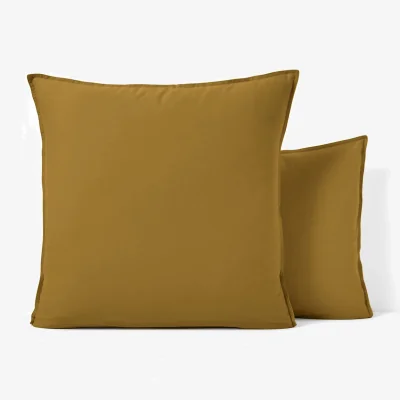 La Redoute Scenario Plain 100% Washed Cotton Pillowcase