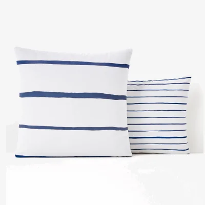 La Redoute Glenans Striped 100% Cotton Pillowcase
