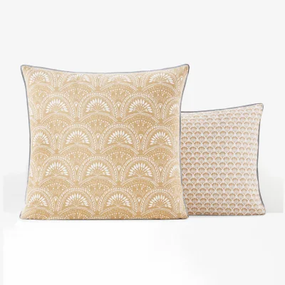 La Redoute Jaipur Fan 100% Washed Cotton Pillowcase