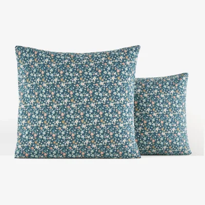 La Redoute Jane Floral 100% Washed Cotton Pillowcase