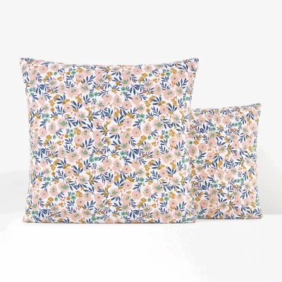 La Redoute Ohara Floral 100% Cotton Percale 200 Thread Count Pillowcase