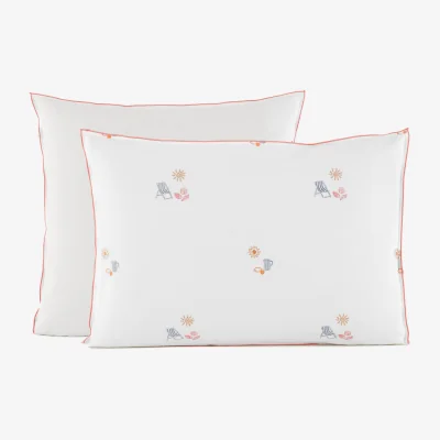 La Redoute Somero Pillowcase in Embroidered Vintage Cotton