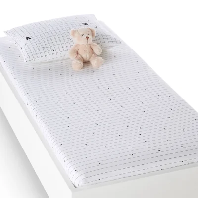 La Redoute Ronnie Check Sheep 100% Cotton Baby Pillowcase