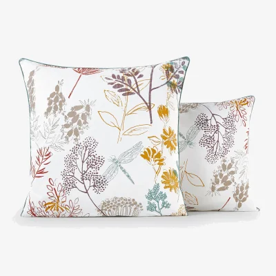 La Redoute Botanique Floral 100% Cotton Percale 200 Thread Count Pillowcase