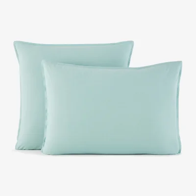 La Redoute Scenario Plain 100% Washed Cotton Pillowcase