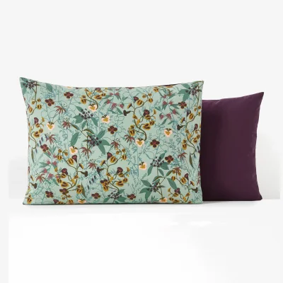 La Redoute Béronise Floral 100% Washed Cotton Pillowcase
