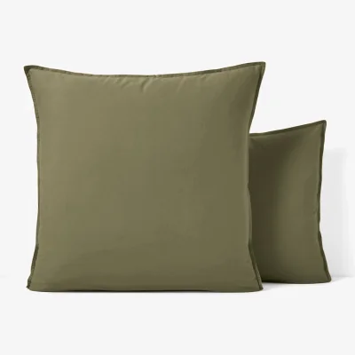 La Redoute Scenario Plain 100% Washed Cotton Pillowcase