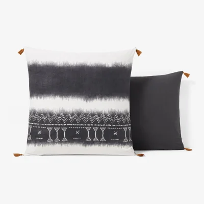 La Redoute Yoruba Tie-Dye 100% Washed Cotton Pillowcase