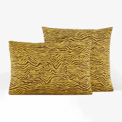 La Redoute Barsony Abstract Zebra 100% Washed Cotton Pillowcase