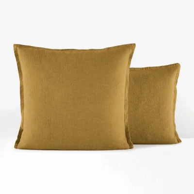 La Redoute Linot Ruffle 100% Washed Linen Pillowcase