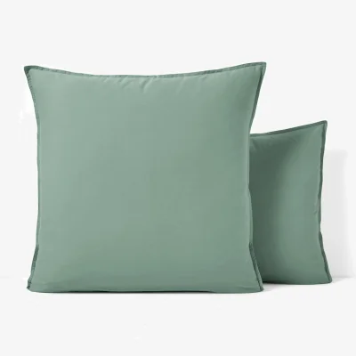 La Redoute Scenario Plain 100% Washed Cotton Pillowcase