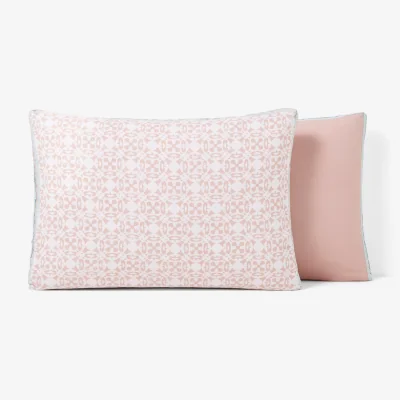 La Redoute Yucatan Geometric 100% Cotton Pillowcase