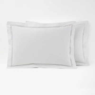 La Redoute Palace Embroidered Cotton Percale Pillowcase