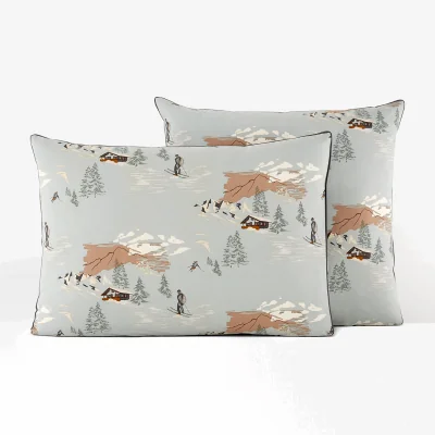 La Redoute Orvaz 100% Cotton Percale 200 Thread Count Pillowcase
