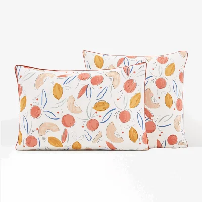 La Redoute Dessia Fruity 100% Cotton Pillowcase