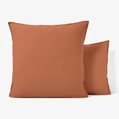 La Redoute Scenario Plain 100% Washed Cotton Pillowcase