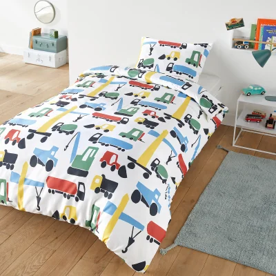 La Redoute Recycled Microfibre Bed Set with Rectangular Pillowcase