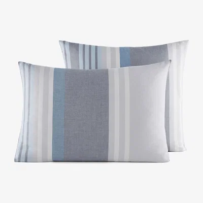 La Redoute Acoledor Striped 100% Organic Cotton Percale 200 Thread Count Pillowcase