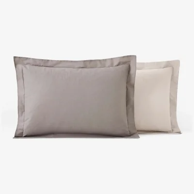 La Redoute Two-Tone Cotton Pillowcase