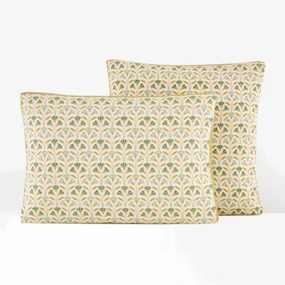 La Redoute Osis Graphic 100% Washed Cotton Pillowcase
