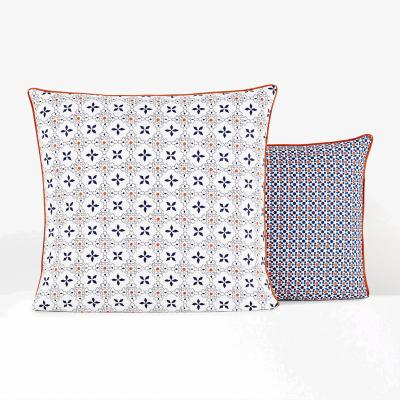 La Redoute Zehia Tiled 100% Cotton Pillowcase