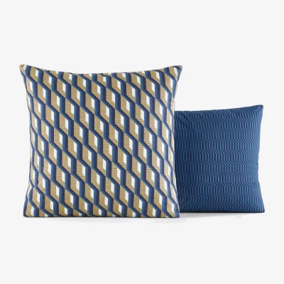 La Redoute Milano Graphic Cotton Percale 200 Thread Count Pillowcase