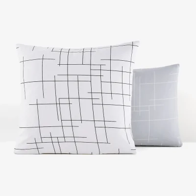 La Redoute Charline Graphic 100% Cotton Pillowcase