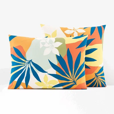 La Redoute Sola Tropical 100% Cotton Percale Pillowcase