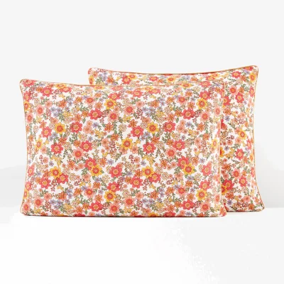 La Redoute Mérédith Floral 100% Washed Cotton Pillowcase