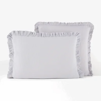 La Redoute Kumla Plain 100% Cotton Muslin Pillowcase