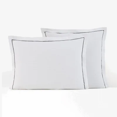 La Redoute Metis Bourdon Cotton and Washed Linen Pillowcase