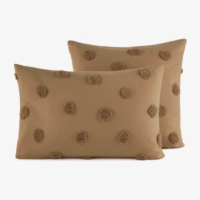 La Redoute Kodoli Tufted Spot 100% Organic Cotton Percale 300 Thread Count Pillowcase