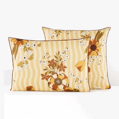 La Redoute Solanne Vintage Floral 100% Cotton Satin Pillowcase