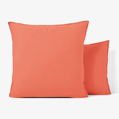 La Redoute Scenario Plain 100% Washed Cotton Pillowcase