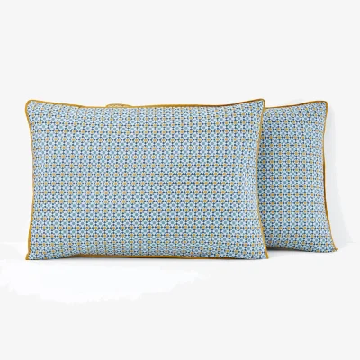 La Redoute Teyben Floral Tile 100% Cotton Pillowcase