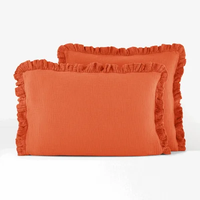 La Redoute Kumla Plain 100% Cotton Muslin Pillowcase