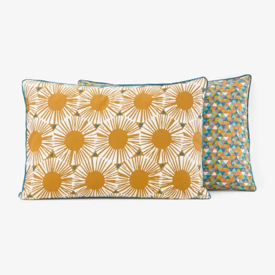 La Redoute Jahia Graphic 100% Cotton Pillowcase