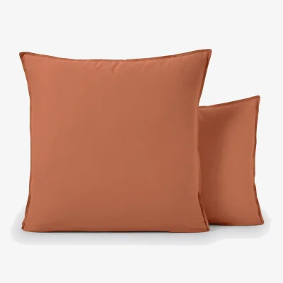 La Redoute Scenario Plain 100% Washed Cotton Pillowcase
